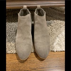 Ankle booties suede grey/tan bp
